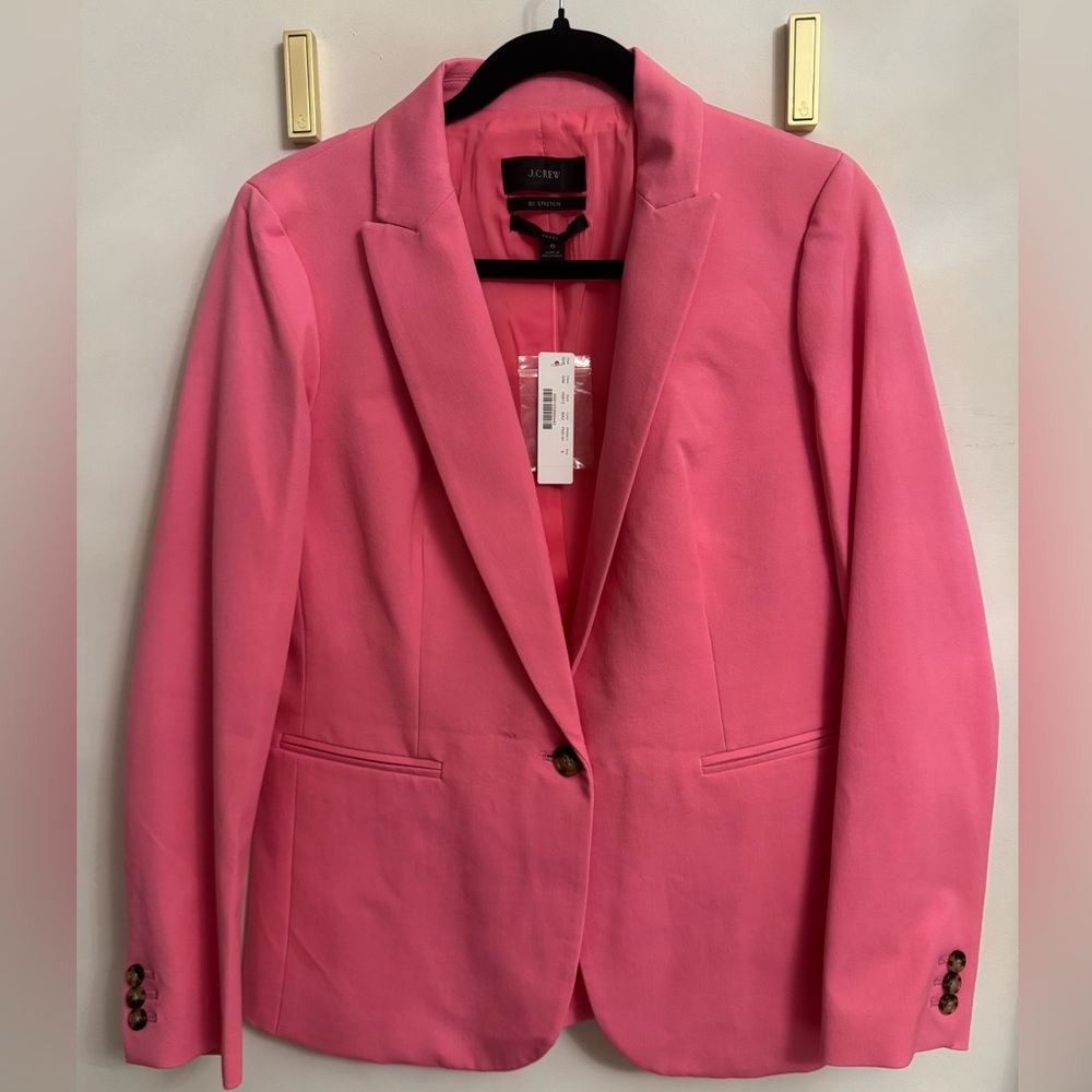 NWT J. Crew Pink Lined Women's Parke Blazer 6